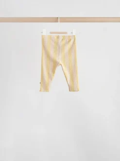 Yellow Flower/ Stripe Long Sleeve Top And Leggings Set 6 Piece (0mths-3yrs)