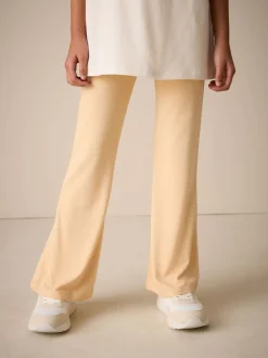 Yellow Fold Over Flare Leggings (3-16yrs)