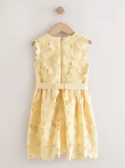 Yellow Lace Occasion Dress (3-16yrs)
