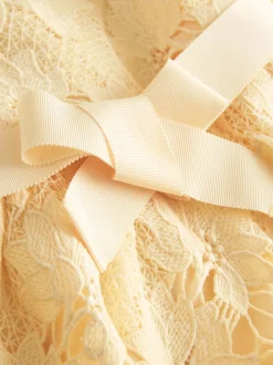 Yellow Lace Occasion Dress (3-16yrs)