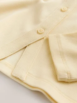 Yellow Long Sleeve Ribbed Cardigan (3-16yrs)