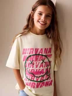 Yellow Nirvana Oversized Graphic T-Shirt (3-16yrs)