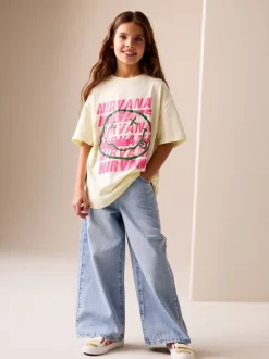 Yellow Nirvana Oversized Graphic T-Shirt (3-16yrs)