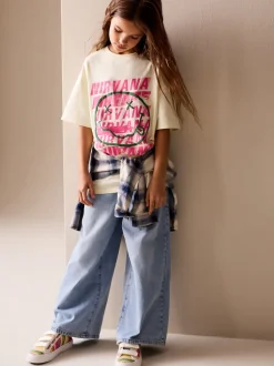 Yellow Nirvana Oversized Graphic T-Shirt (3-16yrs)