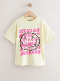 Yellow Nirvana Oversized Graphic T-Shirt (3-16yrs)