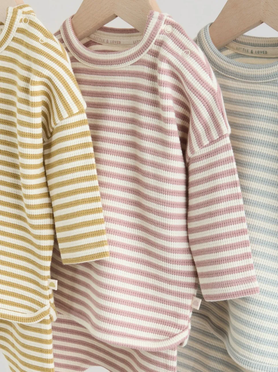 Yellow/Pink/Blue Baby Jersey Tops and Leggings Set 6 Piece (0mths-2yrs)