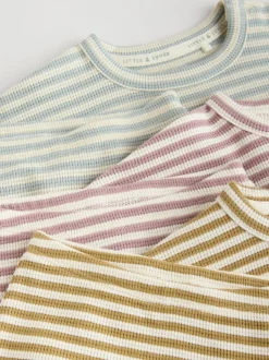 Yellow/Pink/Blue Baby Jersey Tops and Leggings Set 6 Piece (0mths-2yrs)