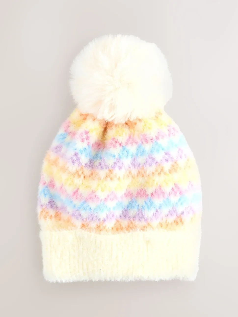Yellow Pom Beanie Hat (3mths-16yrs)