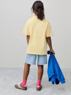 Yellow Pretzel Oversized Graphic Print T-Shirt (3-16yrs)