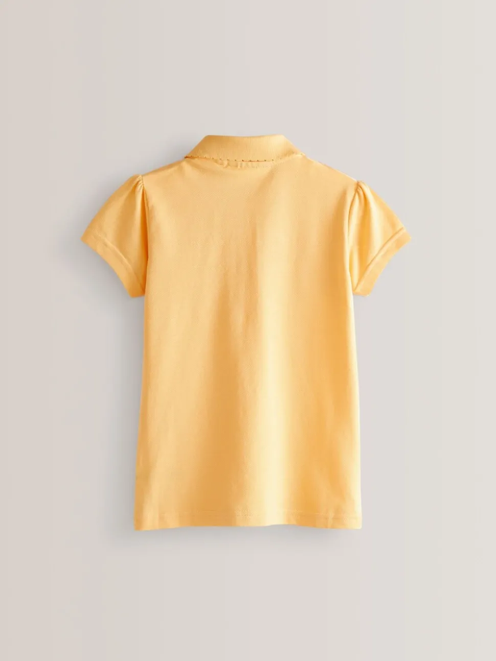 Yellow Regular Fit 2 Pack 100% Cotton Short Sleeve Polo Shirts (3-16yrs)