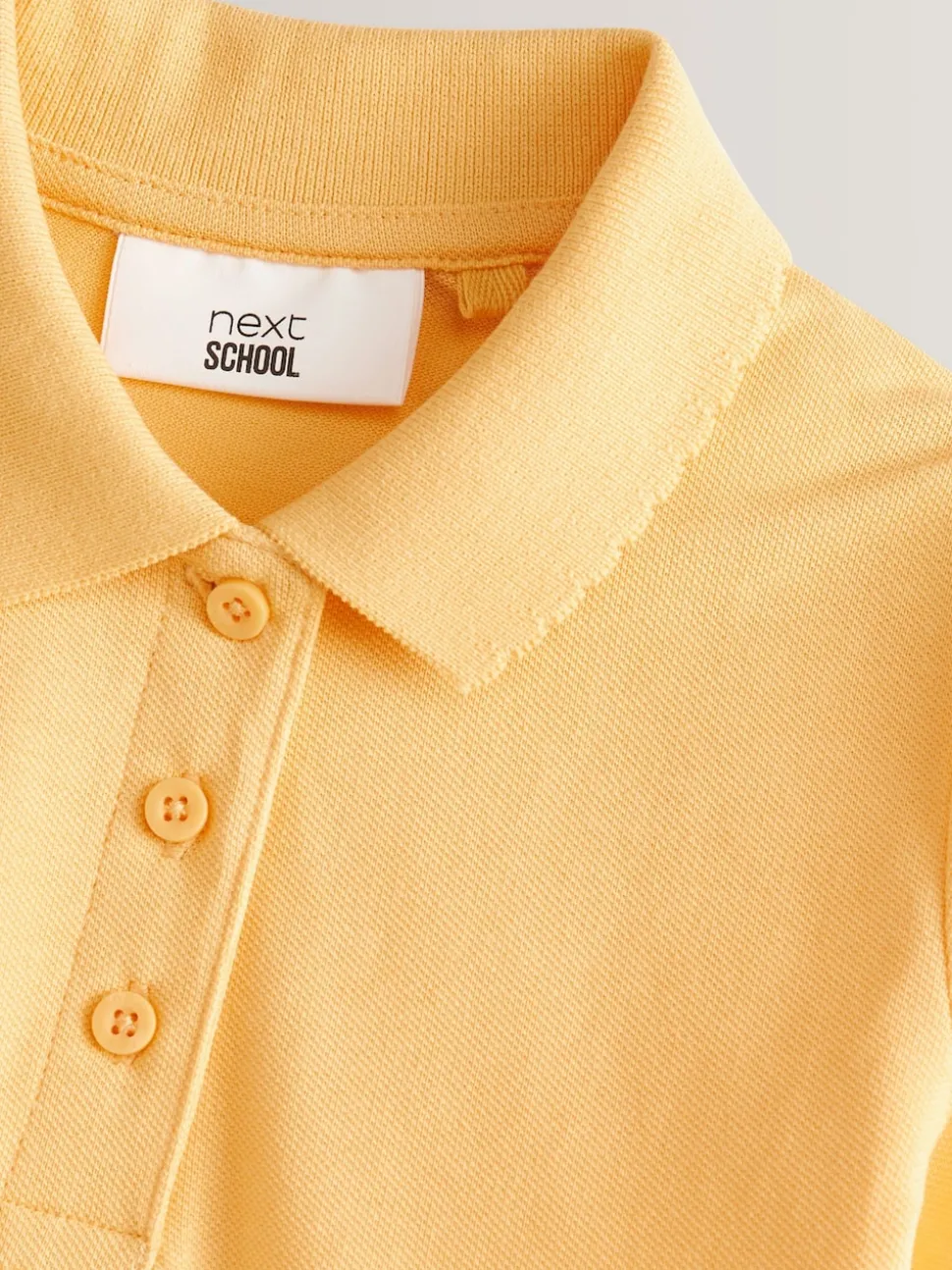 Yellow Regular Fit 2 Pack 100% Cotton Short Sleeve Polo Shirts (3-16yrs)