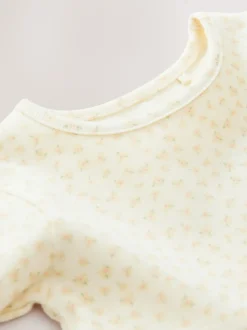 Yellow Ribbed Jersey Dress (3mths-7yrs)
