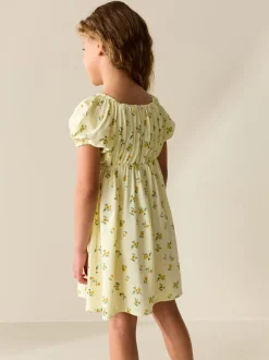 Yellow Short Sleeve Dress (3-16yrs)