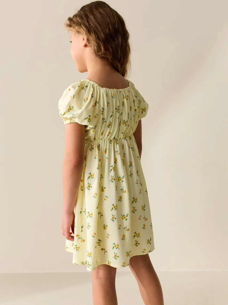 Yellow Short Sleeve Dress (3-16yrs)