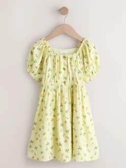 Yellow Short Sleeve Dress (3-16yrs)
