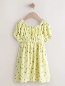Yellow Short Sleeve Dress (3-16yrs)