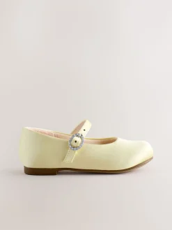 Yellow Standard Fit (F) Flower Girl Occasion Mary Jane Shoes