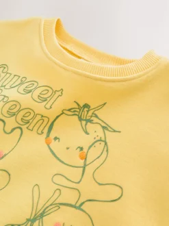 Yellow Vegetables Crew Neck Sweatshirt (3mths-7yrs)