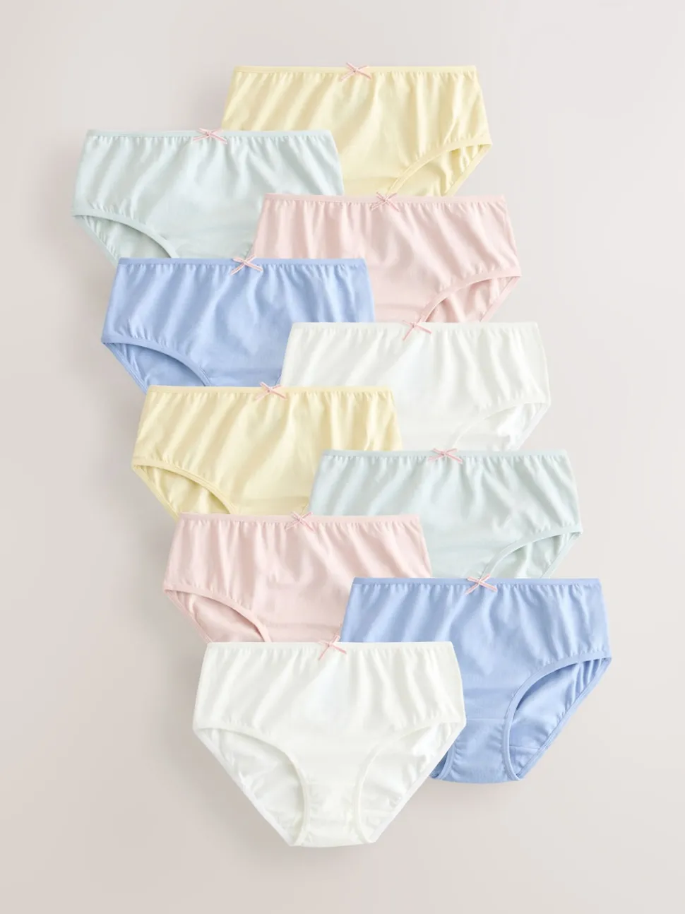 Yellow/White Briefs 10 Pack (1.5-16yrs)