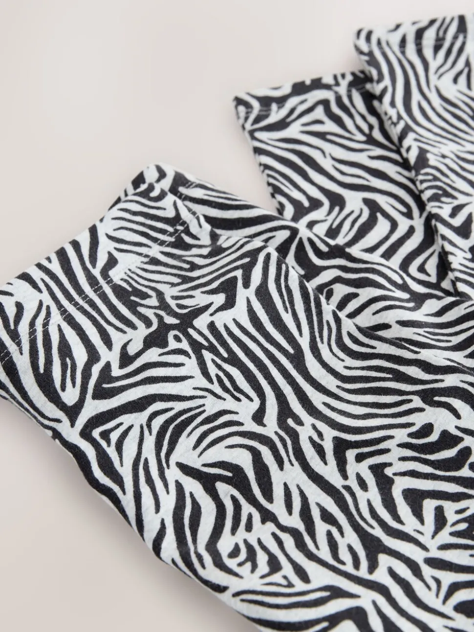 Zebra Grey Animal Print Leggings (3-16yrs)