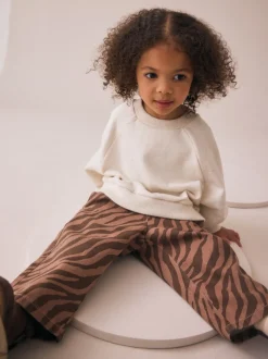 Zebra Print Wide Leg Jeans (3mths-7yrs)