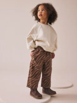Zebra Print Wide Leg Jeans (3mths-7yrs)