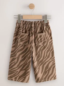 Zebra Print Wide Leg Jeans (3mths-7yrs)