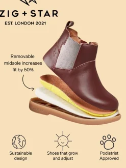 Zig+Star Black Junior Kids Rockit Boots