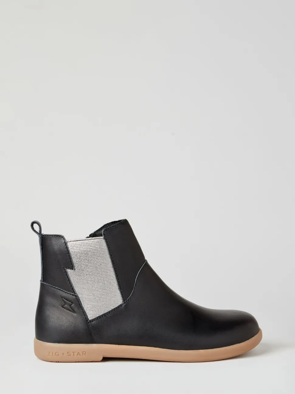 Zig+Star Charcoal Black Junior Kids Rockit Boots