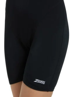 Zoggs Girls Cottesloe Black Legsuit Swimsuit